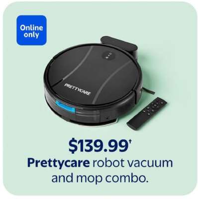 Prettycare robot vacuum and mop combo