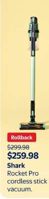 SHARK ROCKET PRO CORDLESS STICK VACUUM