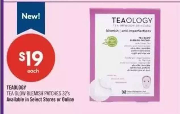 TEAOLOGY TEA GLOW BLEMISH PATCHES 32's