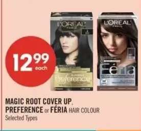 MAGIC ROOT COVER UP, PREFERENCE or FÉRIA HAIR COLOUR