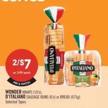 D'Italiano Sausage Buns or Bread