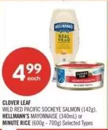 CLOVER LEAF WILD RED PACIFIC SOCKEYE SALMON