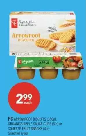 PC Arrowroot Biscuits