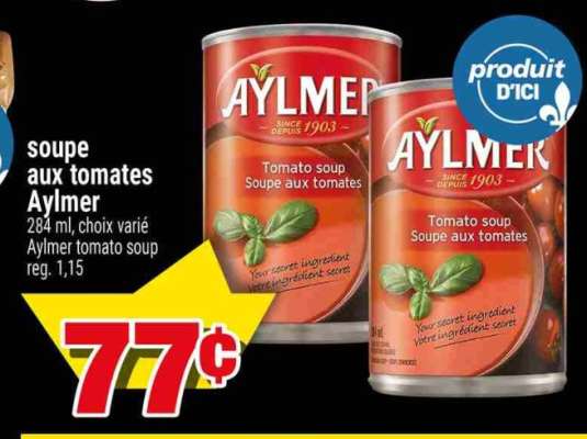 SOUPE AUX TOMATES AYLMER