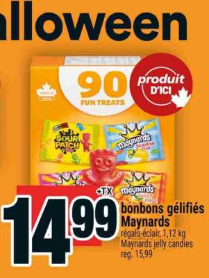 bonbons gélifiés Maynards
