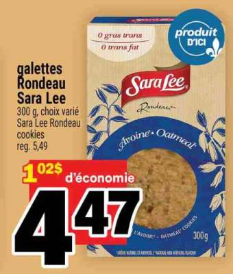 GALETTES RONDEAU SARA LEE