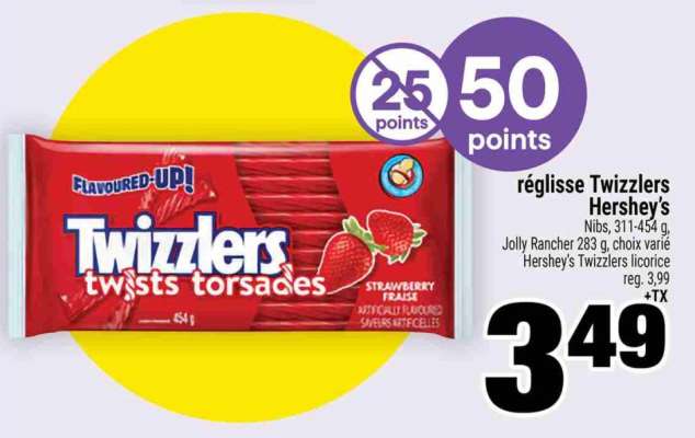 RÉGLISSE TWIZZLERS HERSHEY'S