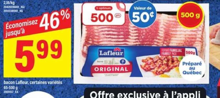 BACON LAFLEUR CERTAINES VARIÉTÉS