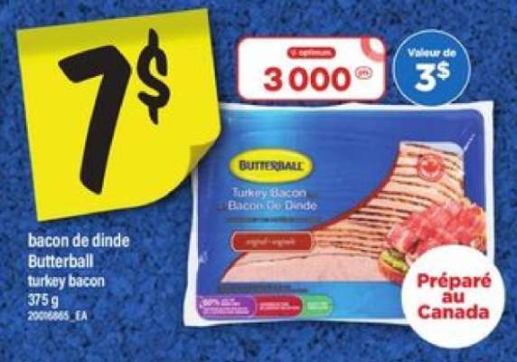 bacon de dinde Butterball