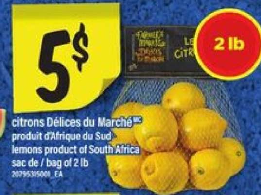 CITRONS DÉLICES DU MARCHÉ