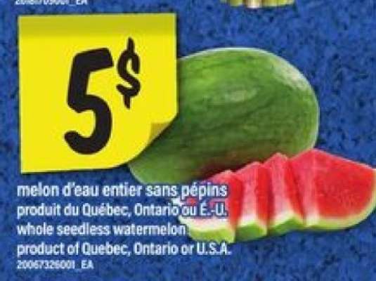 MELON D'EAU ENTIER SANS PÉPINS