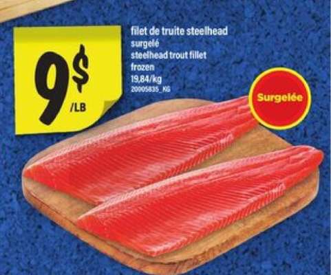FILET DE TRUITE STEELHEAD
