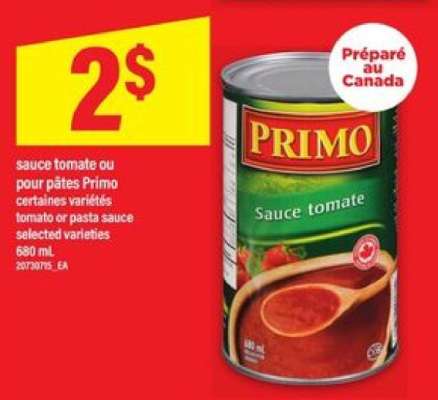 Primo Sauce tomate