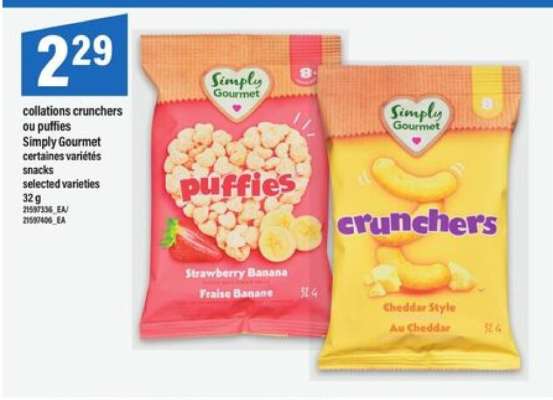 collations crunchers ou puffies