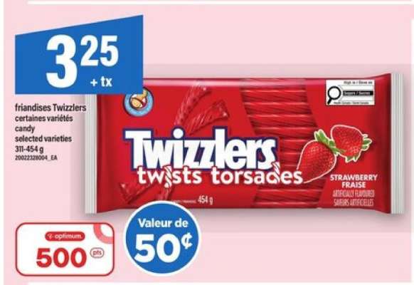 Twizzlers twists torsadés