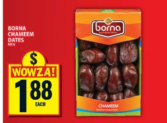 BORNA CHAMEEM DATES