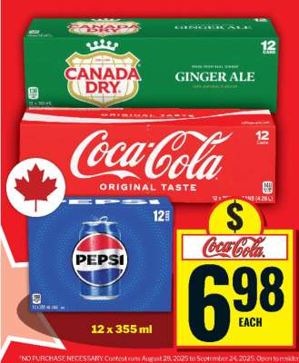 Coca-Cola, Canada Dry, Pepsi