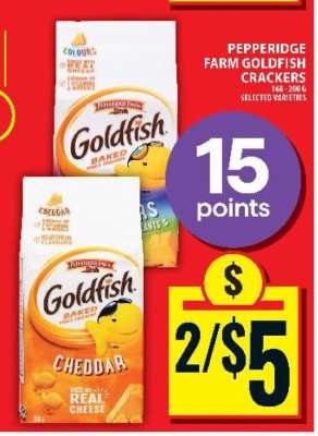PEPPERIDGE FARM GOLDFISH CRACKERS