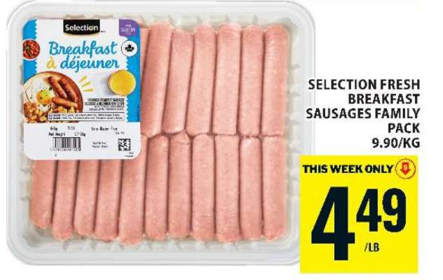 Selection Fresh Breakfast Sausages Family Pack