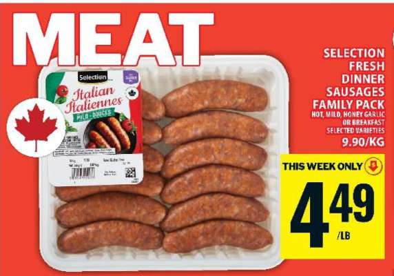 Selection Fresh Dinner Sausages Family Pack