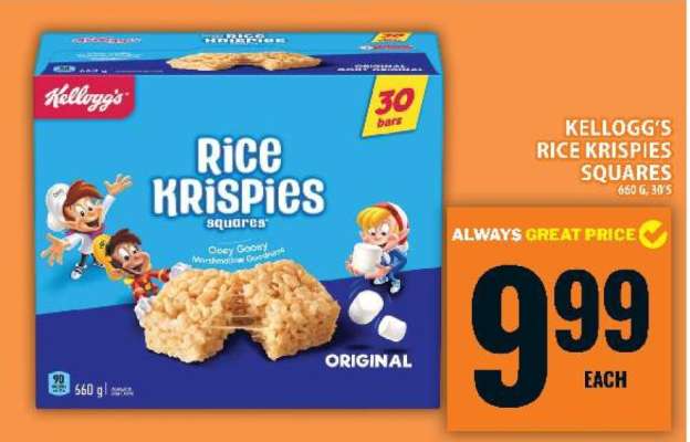 KELLOGG’S RICE KRISPIES SQUARES