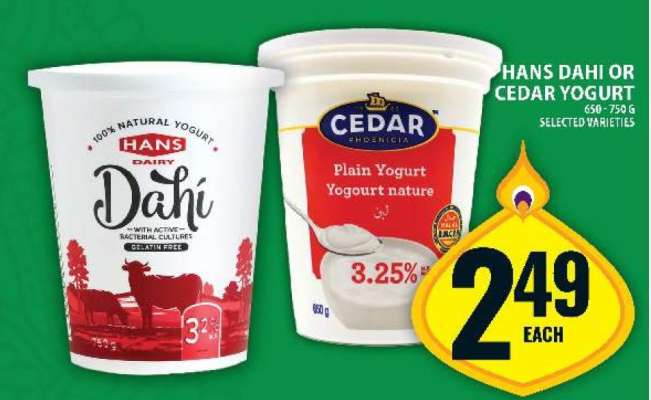 Hans Dahi or Cedar Yogurt