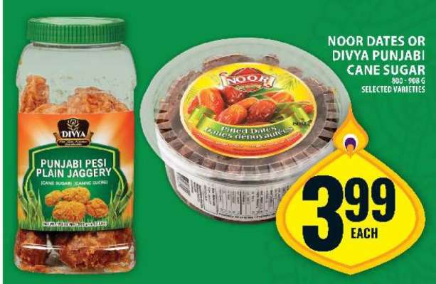 Noor Dates or Divya Punjabi Cane Sugar