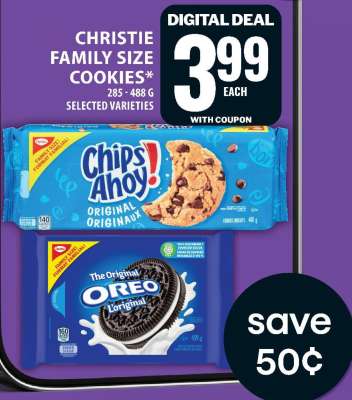 CHRISTIE FAMILY SIZE COOKIES