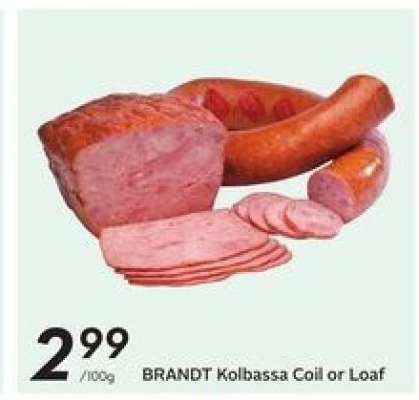 BRANDT Kolbassa Coil or Loaf