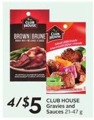 CLUB HOUSE Gravies and Sauces