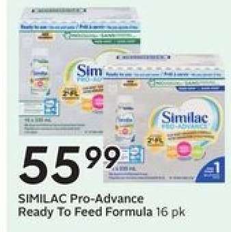 SIMILAC Pro-Advance Ready to Feed Formula 16 pk