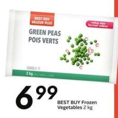 BEST BUY Frozen Vegetables 2 kg