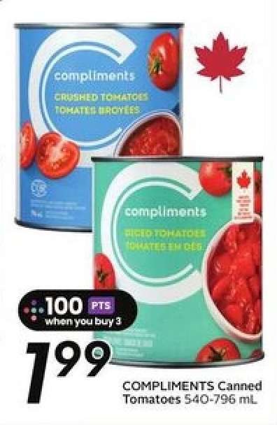 COMPLIMENTS Canned Tomatoes