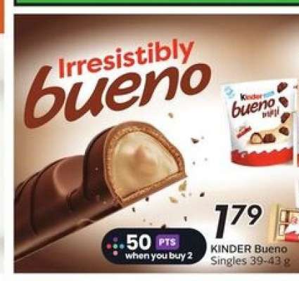 KINDER Bueno Singles 39-43 g