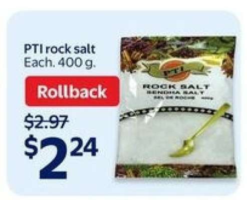 PTI rock salt
