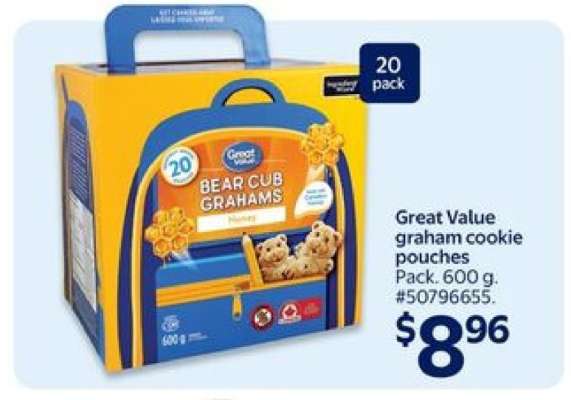 Great Value graham cookie pouches