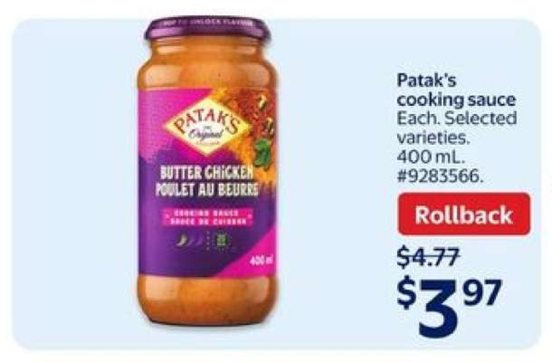 Patak's Cooking Sauce