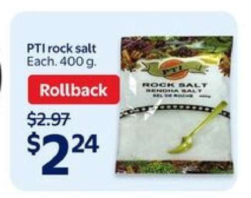 PTI rock salt
