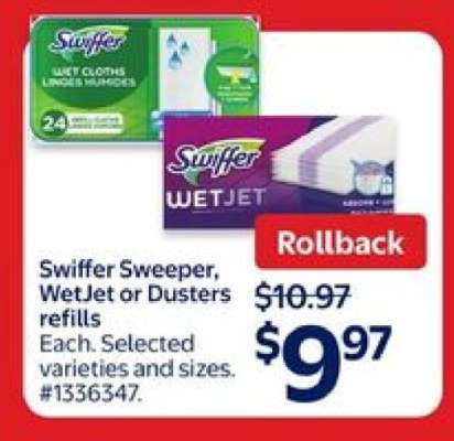 Swiffer Sweeper, WetJet or Dusters refills