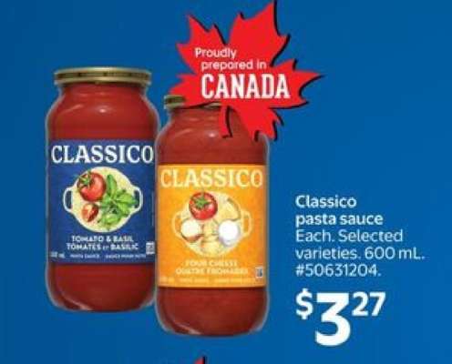Classico Pasta Sauce