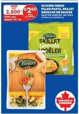 Olivieri Fresh Filled Pasta, Skillet Gnocchi or Sauces