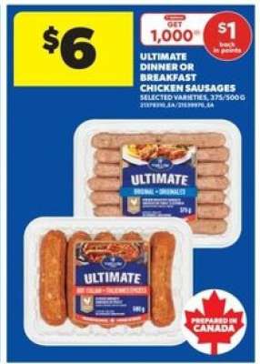 Ultimate Dinner or Breakfast Chicken Sausages