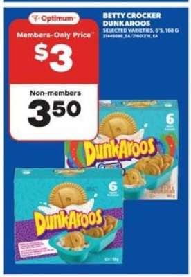 BETTY CROCKER DUNKAROOS