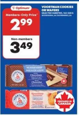 VOORTMAN COOKIES OR WAFERS