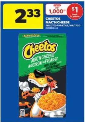 CHEETOS MAC’N CHEESE