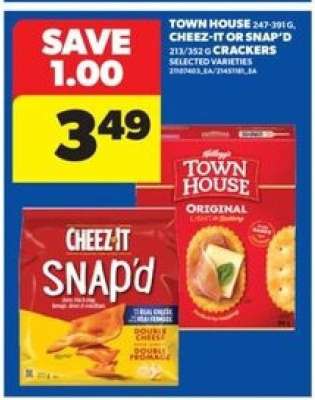 Town House, Cheez-It, or Snap'd Crackers