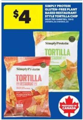 Simply Protein Gluten-Free Plant Based Restaurant Style Tortilla Chip