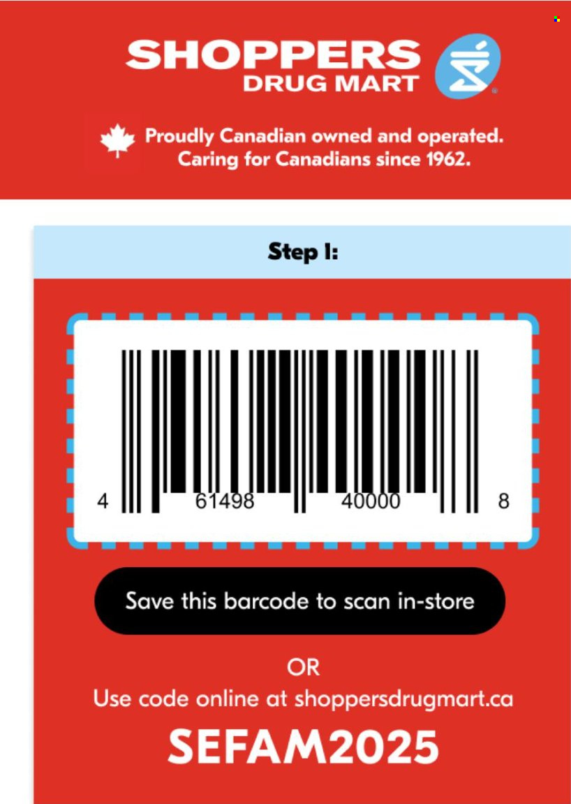 Shoppers Drug Mart flyer - September 23, 2025 - September 24, 2025. Page 1
