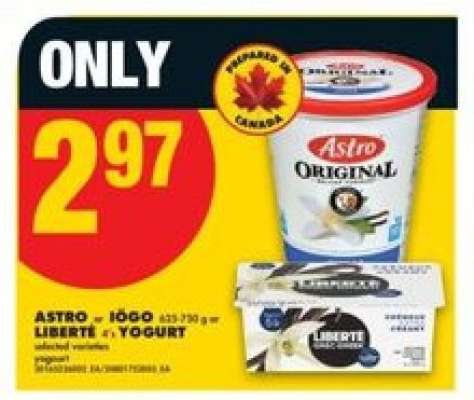 ASTRO · IÖGO LIBERTÉ · YOGURT