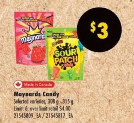 MAYNARDS CANDY